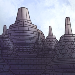 Borobudur and Mount Padang