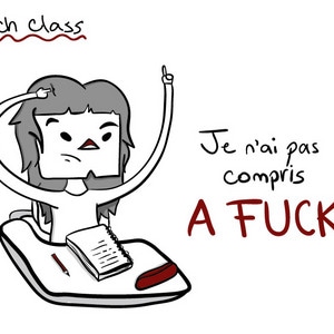 me in french class