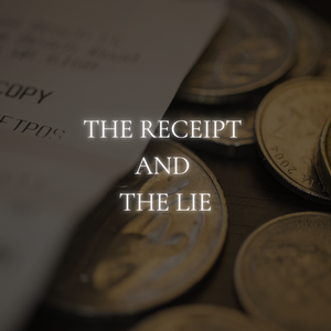 Chapter 9: The Receipt and the lie
