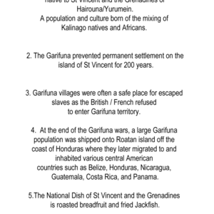 Some Garifuna Facts