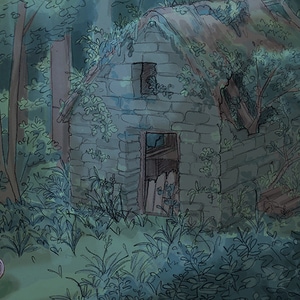 The ruined house