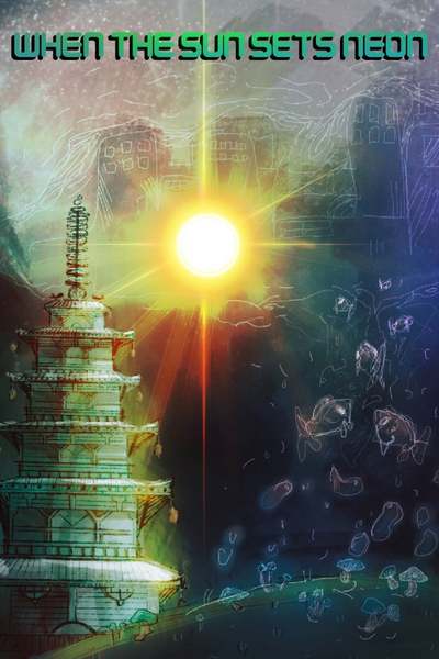 when the sun sets neon