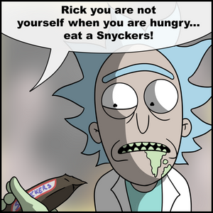 You are not yourself when you are hungry...