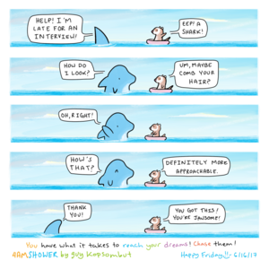 just keep swimming.