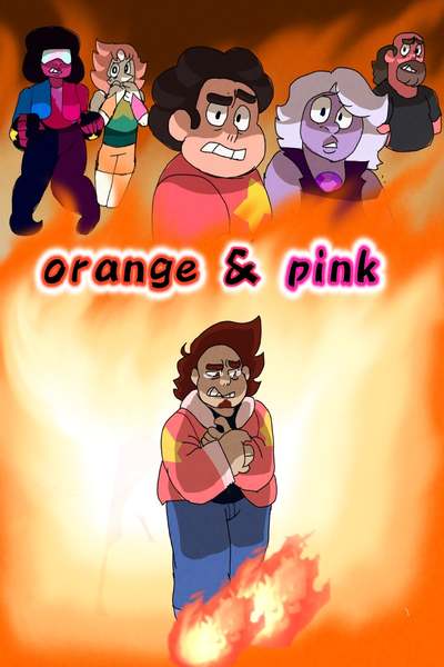 Steven universe orange and pink 