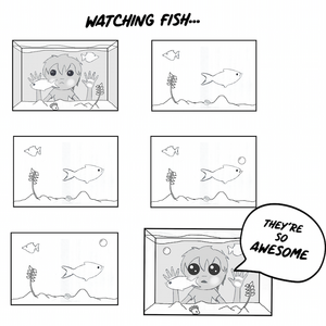 Watching fish...