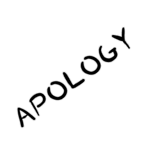 Apologies