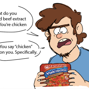 Adult Dipper and Instant Noodles