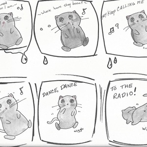 Dancing to the radio