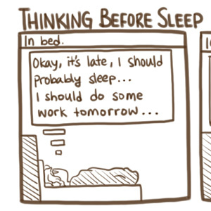 Thinking Before Sleep