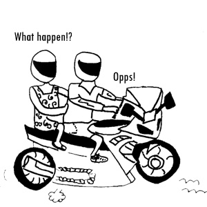 Driving Motorbike in Bali #Indonesia