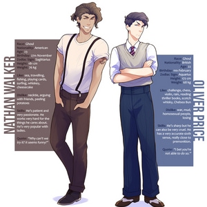 Nath and Olly: Character sheets