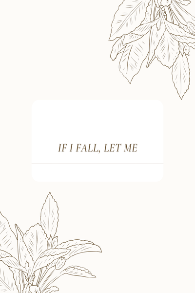 If I Fall, Let Me