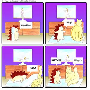 Yoga with Cats