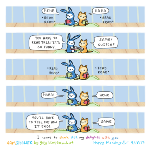 share a tale.