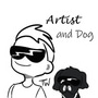 Artist and Dog