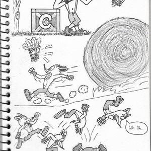 Crash Bandicoot Sketches