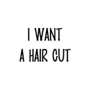 I want a hair cut (part 1)