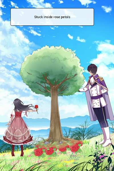 Stuck inside rose petals