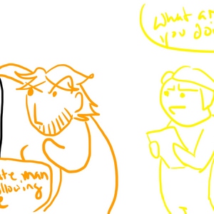 A White Man is Following Me