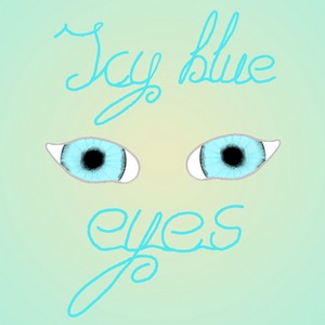 icy blue eyes