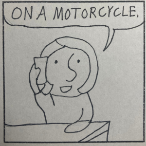 On A Motorcycle