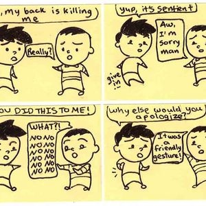 It was a "Friendly Gesture"