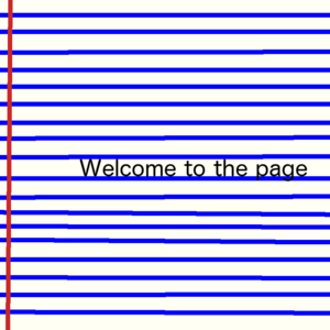 Welcome To The Page