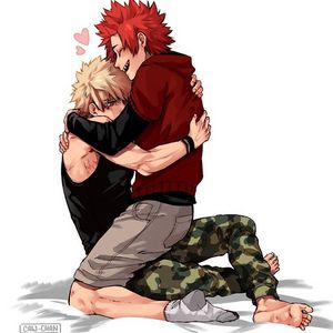 Kiri and Bakugou being cute af