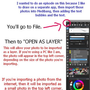 Importing And Resizing Photos Through Medibang.