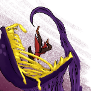 Munch munch, crunch crunch, a mushroom ate Elli for lunch