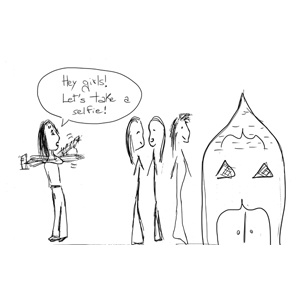 A selfie for Facebook