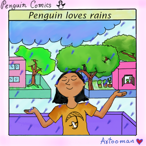 Penguin and Rain