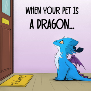 When your pet is a dragon...