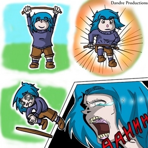 Romper palos con la rodilla