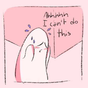 An anxious ghost