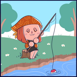 Fishing in Animal Crossing