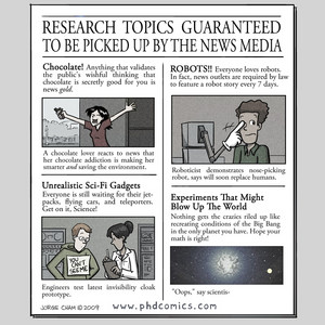 Research Topics Guaranteed To Make Headlines | Best of PHD: Science and the Media