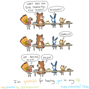 I'll always pass you the peas.