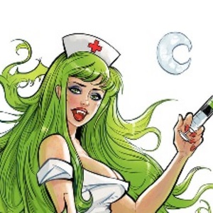 Mistress Morphine pinup by Serge Fiedos
