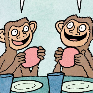 Snack Time For Monkeys