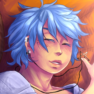 Sleeping Himuri and his kitty (Art break)