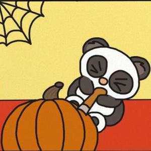 Catastic Panda #1 - Pumpkin Knifed
