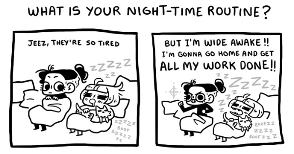 Comic For Night Time Routine Read Brutally Honest :: Night-time Routine | Tapas Community