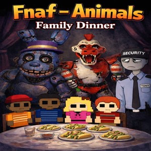 Fnaf-Animals-Family-Dinner
