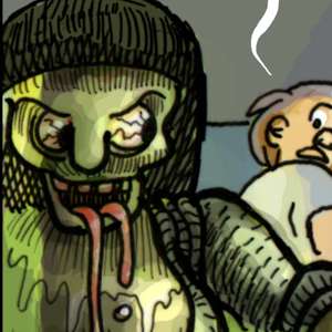 On the roof with Zombie girl