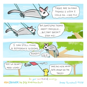 float along.