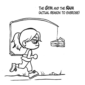 The gym and the &ntilde;am