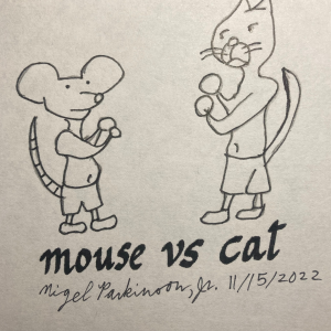 First Boxing Match of Mouse And Cat