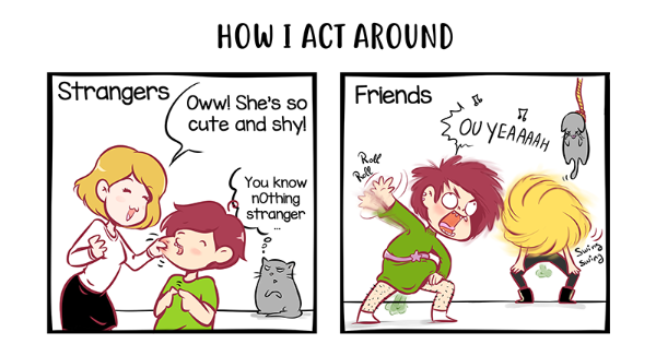 Read Shiki's Stupid Comics :: How I act around... | Tapas Community